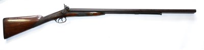 Lot 519 - A 19th Century Percussion Double Barrel Sporting Gun, the 78cm steel barrels engraved to the...