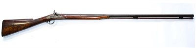 Lot 522 - A 19th Century Percussion Sporting Gun, converted from a flintlock, the 107cm swamped barrel...