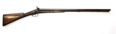 Lot 530 - A 19th Century Percussion 10 Bore Side by Side Double Barrel Sporting Gun, the 82.5cm steel barrels