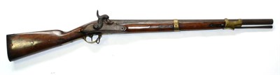 Lot 509A - A 19th Century German Military Percussion Carbine, the 67.5cm stamped with a crowned S, the rounded