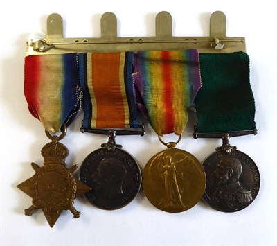 Lot 13 - A First World War RNR Group of Four Medals, awarded to E.S.219, W.E.SMITH., R.N.R., comprising...