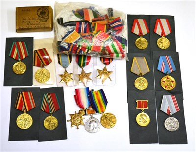 Lot 24 - Three Single First World War Medals, comprising 1914-15 Star to T.2564, T.H.SMITH, STO.,...