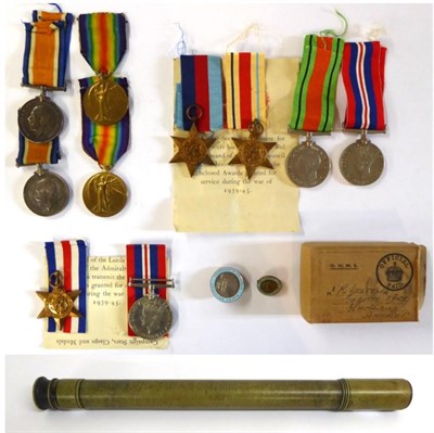 Lot 26 - Two First World War Pairs, each comprising British War Medal and Victory Medal, awarded to...