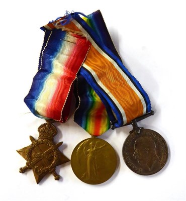 Lot 27 - A First World War Trio, awarded to 12-1115 PTE.B.STREET. YORKS.L.I., comprising 1914-15 Star,...