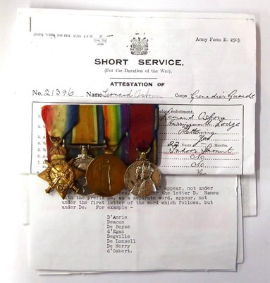 Lot 35 - A First World War Trio, comprising 1914-15 Star, British War Medal 1914-20 and Victory Medal,...