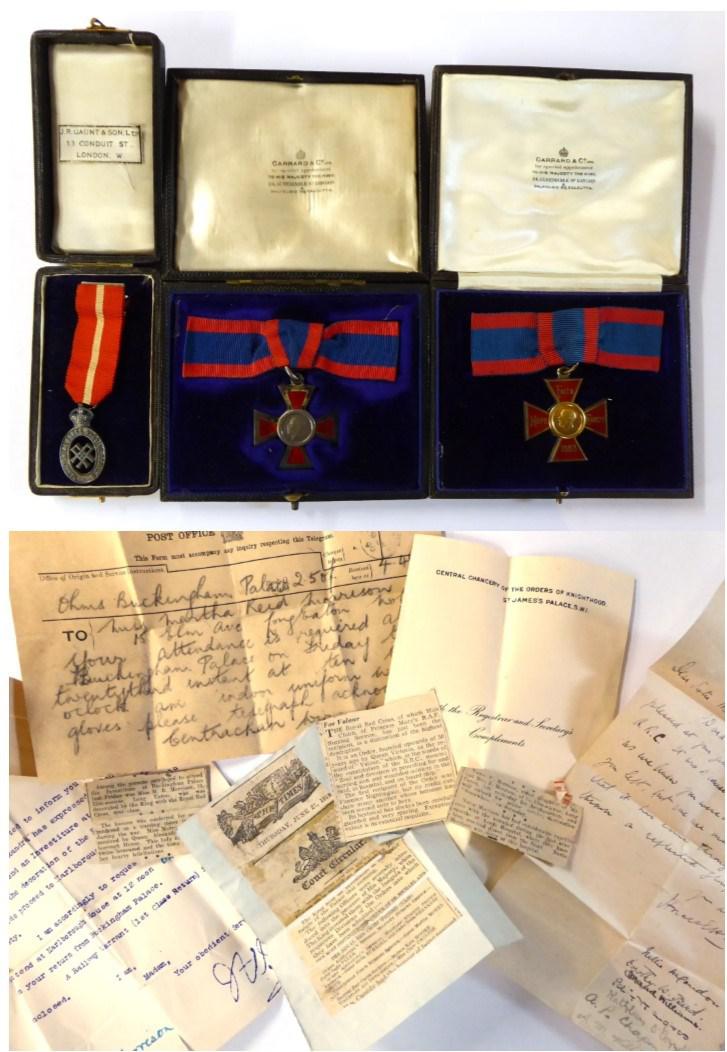 Lot 41 - A First World War George V Royal Red Cross, 1st and 2nd Class Medal Pair, to Sister M.R....