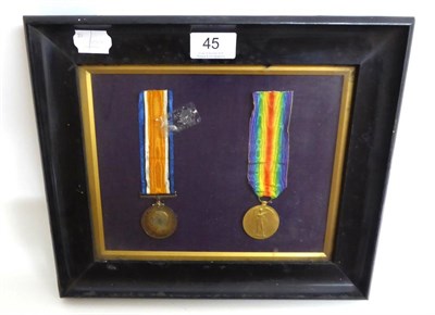 Lot 45 - A First World War Pair, awarded to 40808 PTE.W.THOMAS. MANCH.R., comprising a British War Medal and