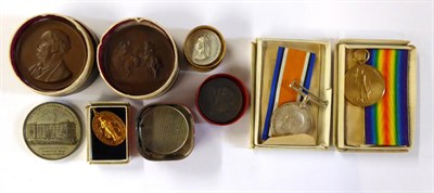 Lot 47 - A First World War Pair, awarded to LIEUT.R.BENNETT, comprising British War Medal and Victory Medal