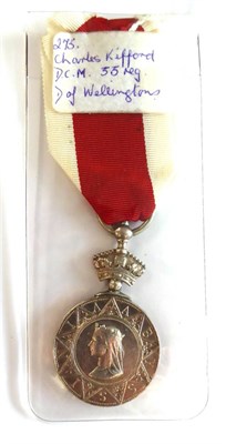 Lot 62 - An Abyssinian War Medal, 1869, awarded to 275 CORPL. C.KIFFORD, 33RD D.W.REGT., together with a...