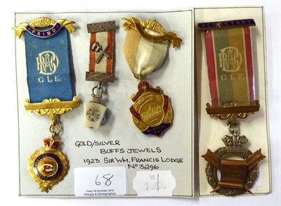 Lot 68 - A 9 Carat Gold and Enamel RAOB Breast Jewel, to Sir Wm Francis Lodge No.3296, hallmarks for...