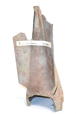 Lot 109 - A Second World War German 250lb Bomb Fin Tail, 55cm (a.f)