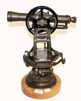 Lot 116 - An American Theodolite by Keuffel & Esser Co., USA, the black compass dial signed and inscribed...