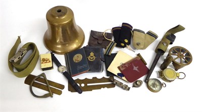 Lot 129 - A Royal Navy H.M.M.L. (Her Majesty's Motor Launch) Brass Bell, stamped H.M.M.L. 564, lacking...