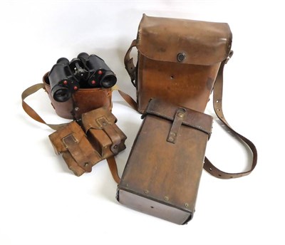 Lot 138 - A Pair of Second World War Naval Bino Prism No.2 MK.III x6 Binoculars, by Taylor-Hobson, dated...