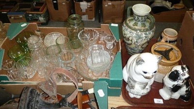 Lot 714 - A Tray of Assorted Ceramics; and Two Boxes of Glassware