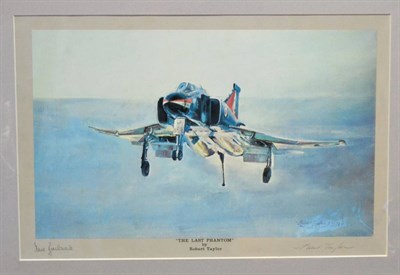 Lot 177 - After Robert Taylor, ";The Last Phantom";, reproduction printed in colours, signed in pencil in the