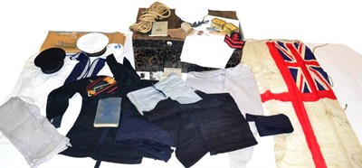 Lot 254 - A Comprehensive Royal Navy Uniform and Accoutrements to C/JX371202 Leading Seaman Raymond...