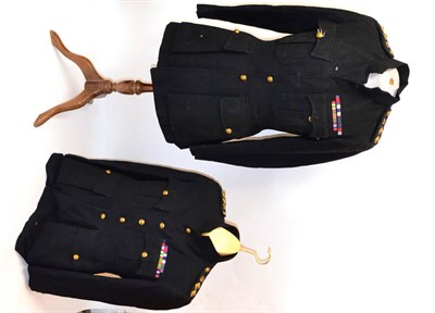 Lot 258 - Two Second World War No.1 Service Dress Blues Jackets, each to  a Colonel of the Northumberland...