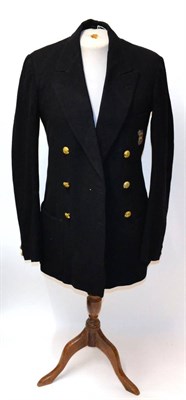 Lot 260 - An Edward VIII Sandhurst Blazer, in blue wool with brass buttons and bullion embroidered pocket...