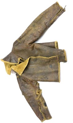 Lot 261 - A Second World War RAF Sheepskin Flying Jacket, with remains of Air Ministry label, size 7,...