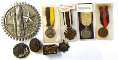 Lot 262 - A German Third Reich Blockade Runners Breast Badge, with vertical sword shape pin, moulded...