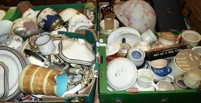 Lot 730 - Five Boxes of Assorted Household Crockery etc