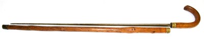 Lot 334 - A 19th Century Customs & Excise Tuck Stick by Mole of Birmingham, the 75cm square tapering...