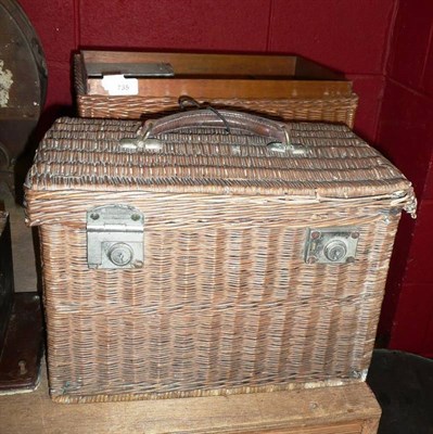 Lot 735 - A Wicker Picnic Set, by Drew & Sons, Piccadilly Circus, London; and Another (2)