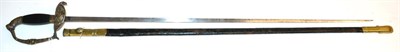 Lot 411 - A 19th Century French Small Sword, with plain 81.5cm single edge tapered steel blade, nickel plated