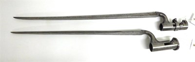 Lot 417 - A British Pattern 1876 ";Martini-Henry"; Socket Bayonet, the triangular section fullered steel...