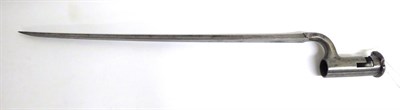 Lot 418 - A British Socket Bayonet, the 40cm fullered triangular section blade stamped W 4 and faintly...