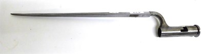 Lot 419 - A British Brown Bess Land Pattern Socket Bayonet by Osborn & Gunby, the 40cm triangular pattern...