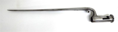 Lot 421 - A 19th Century British Socket Bayonet for a Prison Carbine, the 33.5cm triangular section blade...