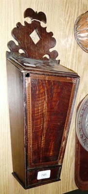 Lot 745 - An Oak Candle Box