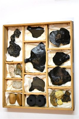 Lot 481 - A Collection of Seven Various Obsidian Tools, including axe head, blades and skin scrapers;...