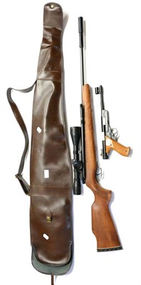 Lot 543 - PURCHASER MUST BE 18 YEARS OR OVER A British .22 Calibre Air Rifle, numbered 41377, tap...