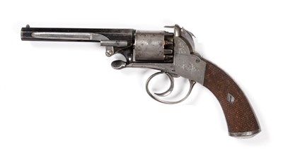 Lot 570 - A Webley Bentley .40 Bore Five Shot Double Action Percussion Revolver, the 12cm blued steel...