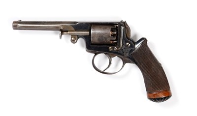 Lot 572 - A 19th Century Belgian Copy of an Adams Five Shot Double Action Percussion Revolver, with blued...