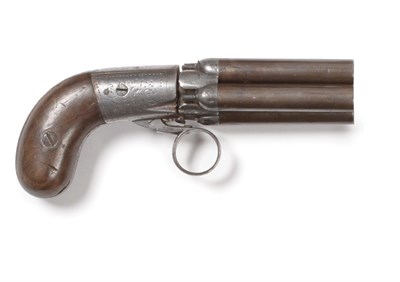 Lot 612 - A19th Century Mariette Brevete Percussion Pistol, with four 6.5cm numbered turn-off steel...