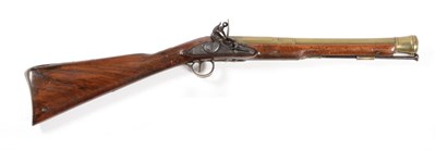 Lot 649 - An 18th Century Flintlock Blunderbuss by J & W Richards, the 39cm brass barrel octagonal at the...