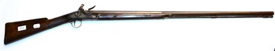 Lot 653 - A Late 18th/Early 19th Century Flintlock Fowling Piece, the 97.5cm two stage steel barrel octagonal