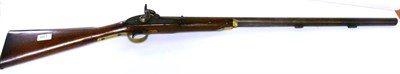 Lot 661 - A 19th Century Tower Percussion Musket, the 84cm steel barrel with London proof marks and later...