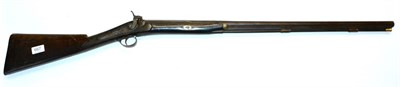 Lot 667 - A 19th Century Single Barrel Percussion Sporting Gun by Booth, Durham, the 80cm steel barrel...