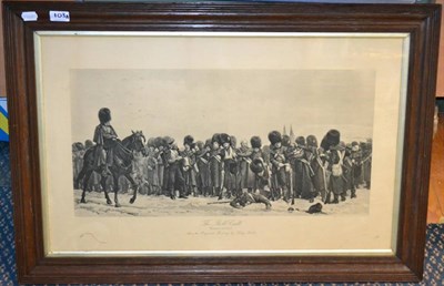 Lot 103A - After Lady Butler (Elizabeth Thompson) ";The Roll Call";, Crimea 1854-5, black and white...