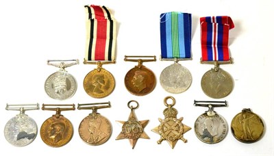Lot 40 - A First World War Group of Four Medals, awarded to 6273 PTE.T.HILL. A.S.C., comprising 1914-15...