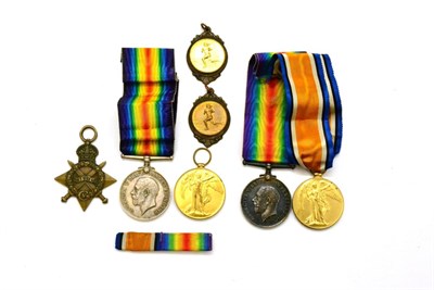 Lot 48 - A First World War Trio, awarded to 43301 PTE.E.G.ARTHUR, R.A.M.C., comprising 1914-15 Star, British