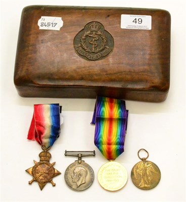 Lot 49 - A First World War Pair, awarded to 14067 L.SJT. W.T.BELL, BORD:R., comprising 1914-15 Star and...