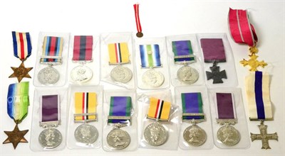 Lot 54 - A Collection of Sixteen Various British Copy Medals, including Military Cross, DFC, General Service