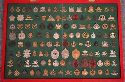 Lot 58 - A Collection of One Hundred and Seventeen Mainly First World War Cap Badges, in brass, bronze,...
