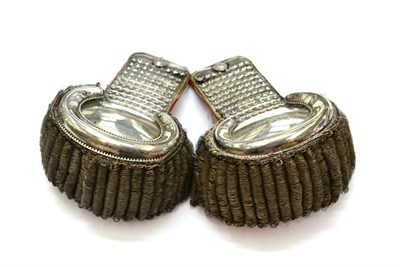 Lot 93 - A Pair of 19th Century Silver Plated Epaulettes to an Officer of the Northumberland and...